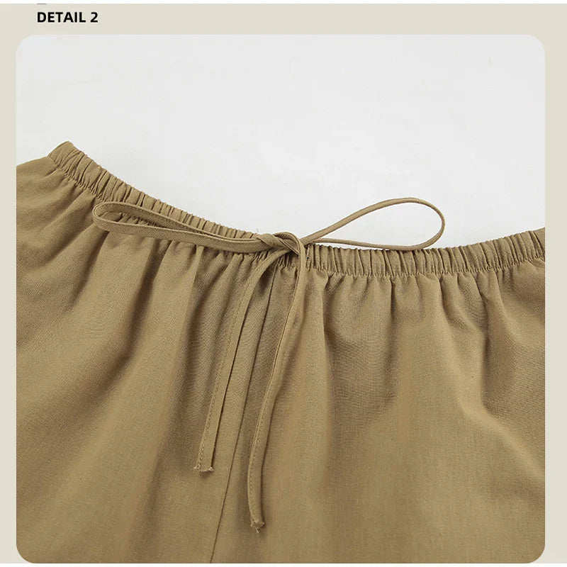 Women's Summer Suit Elegant Lapel Single Breasted Full Sleeve Lace Up Waist Shorts Female Suit Oversize Two-piece Set 2025