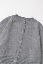 Solid Cropped Cardigan Sweater Women Autumn Long Sleeve O Neck Single Breasted Jumpers New Casual Fashion Knitted Outerwear