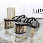 Rhinestone sandals with thick high heels for women's luxury style in autumn