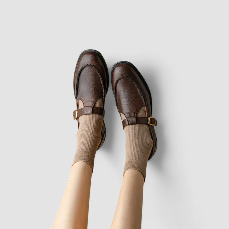 | Orthopedic Square-Toe Mary Jane Shoes
