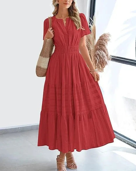 | Maxi Dress in Delicate Layers