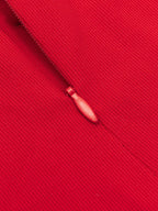 Ireka Red Cut Out Midi Dress