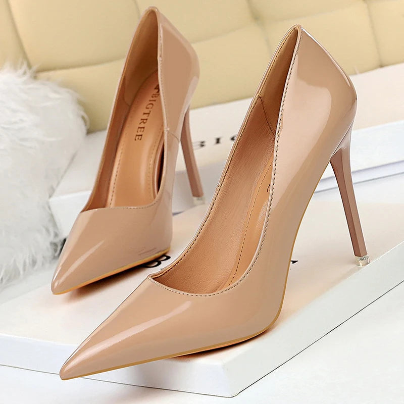 7.5 cm and 10.5 cm Stiletto Heels Fashion Women Pumps Lady Shoes
