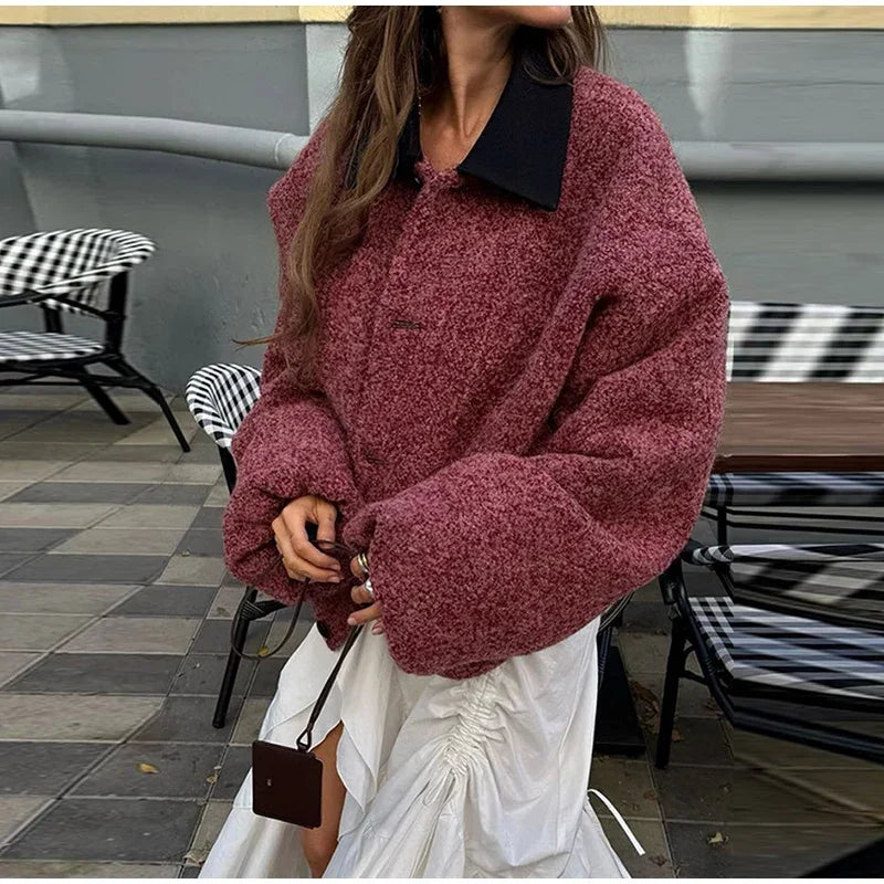 Sweet Panelled Women Coat Casual Turndown Collar Long Sleeve Single Breasted Female Coats 2025 Spring New Fashion Lady Jackets