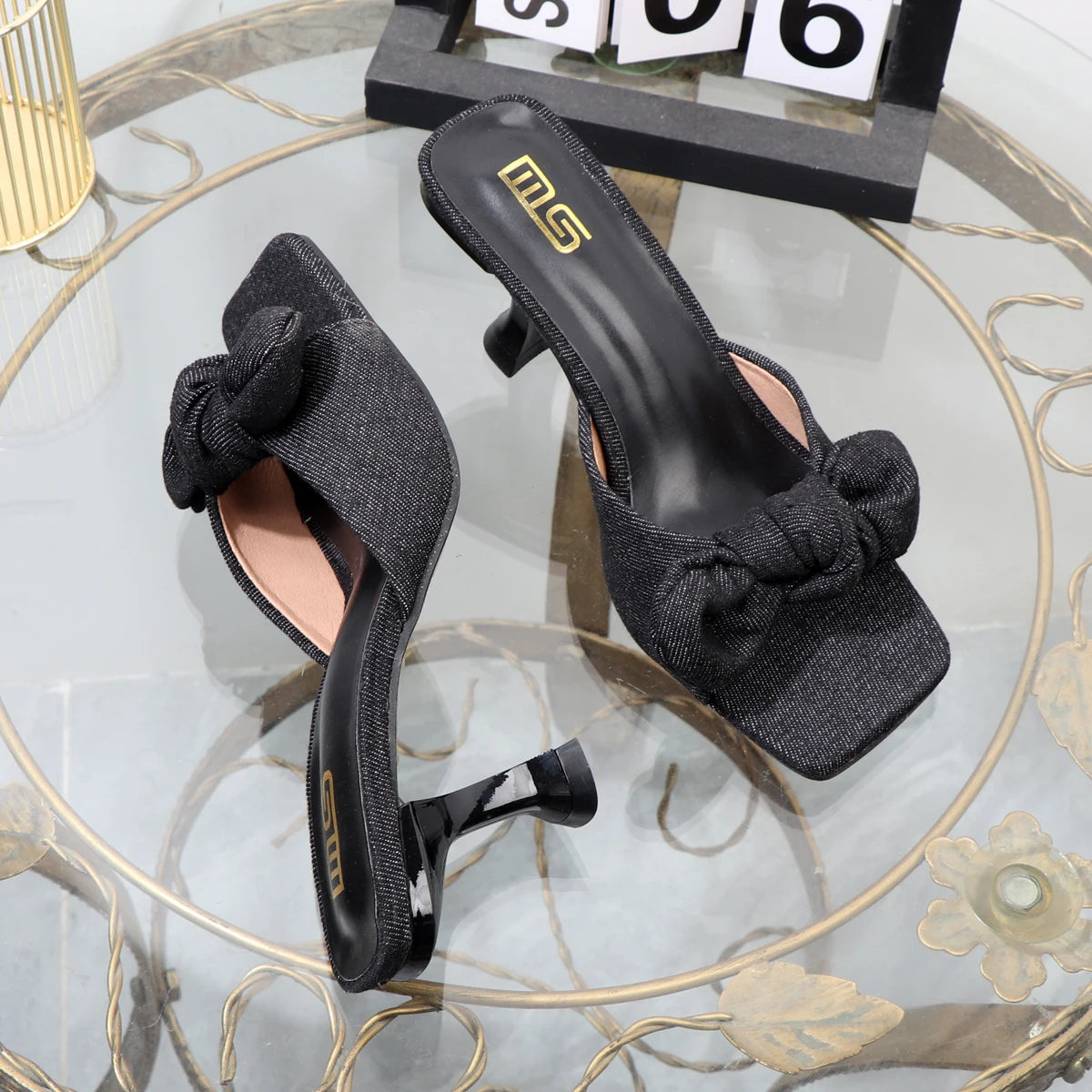 Square Toe Thin Heel Sandals - High-Value Women's Drag High-Heeled Shoes