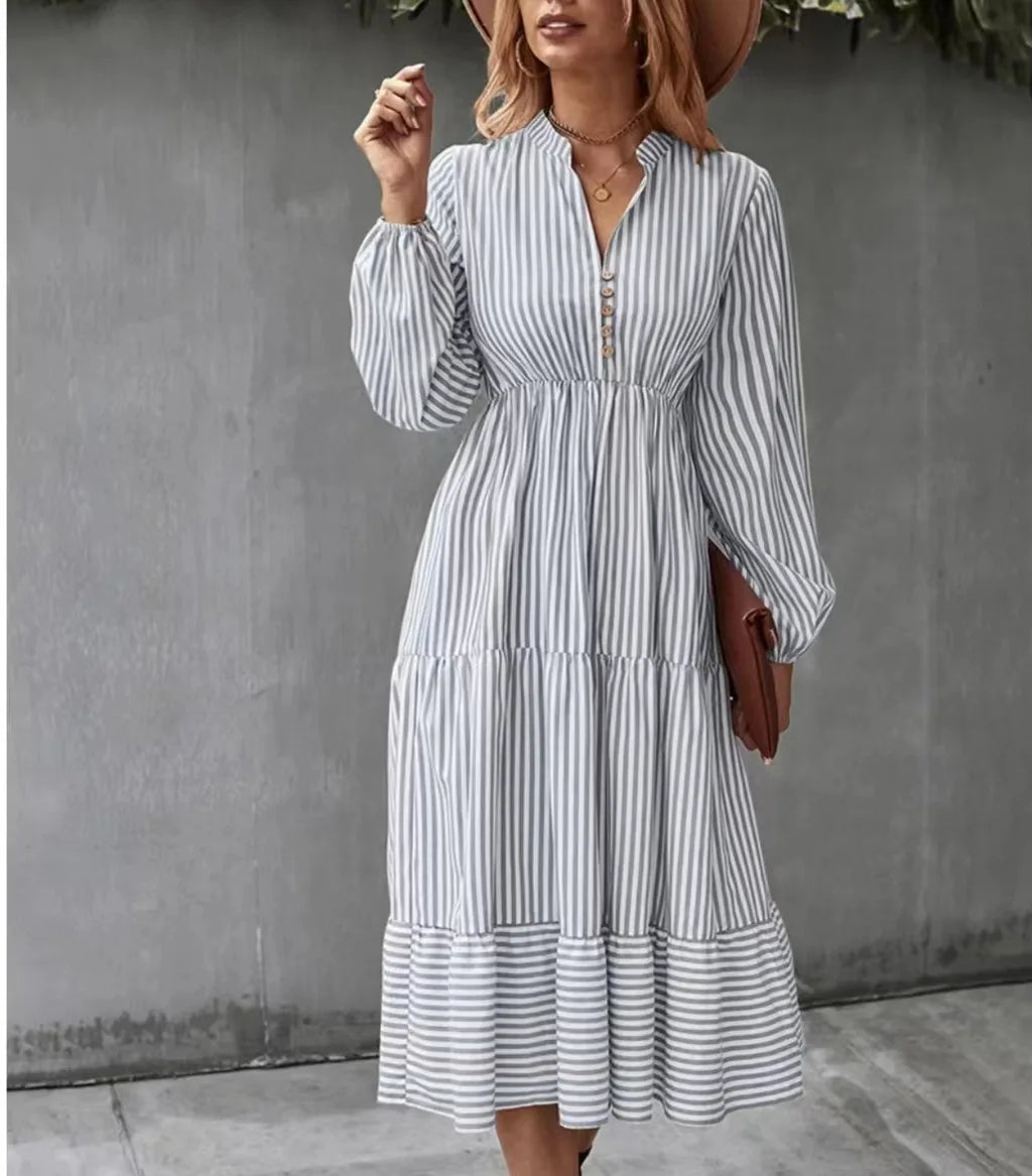 | Stripe Maxi Dress