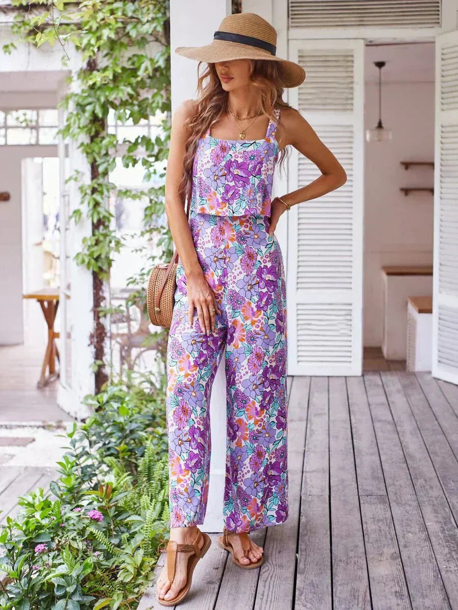 Lydia | Floral Wide-leg Jumpsuit