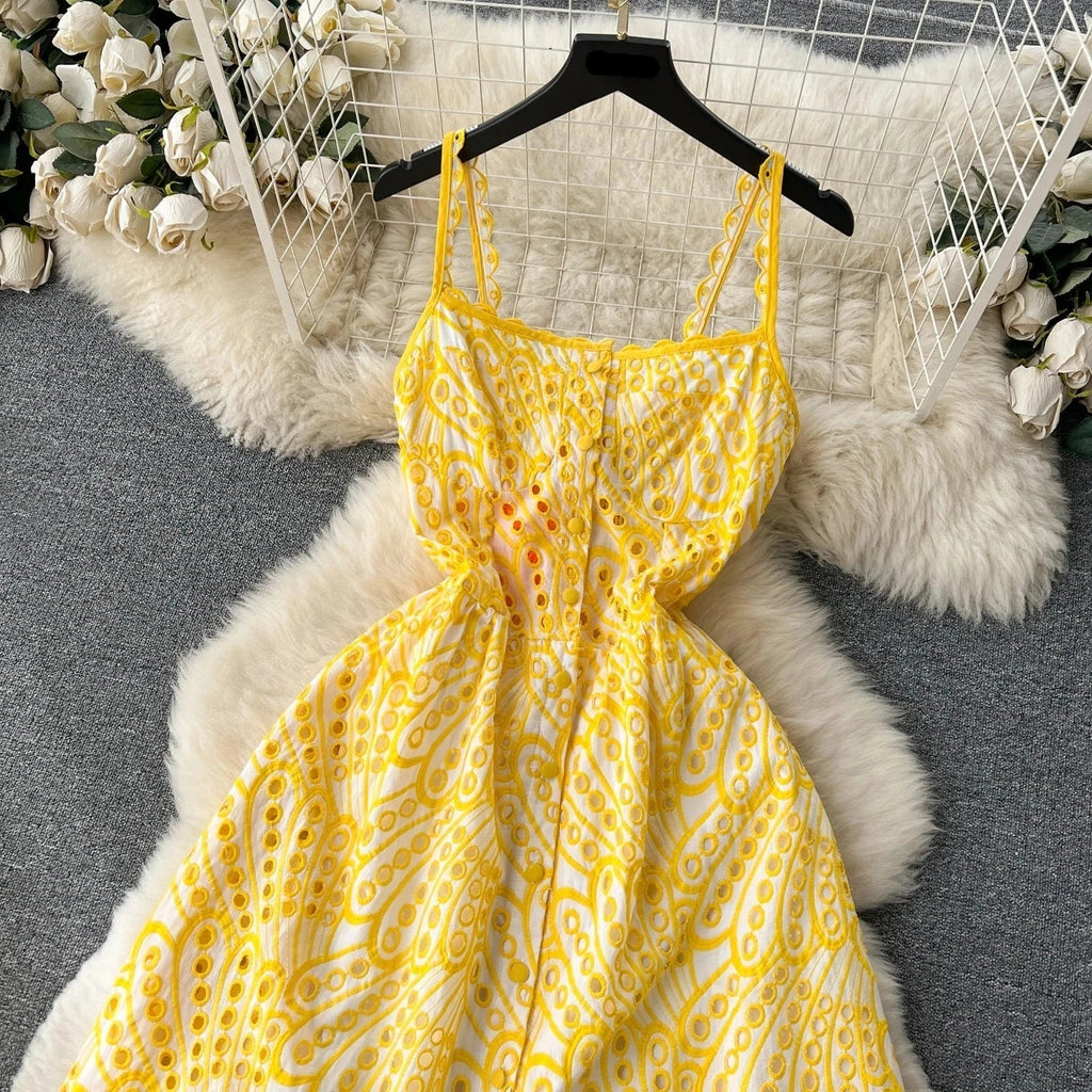 Rosa Maxi Summer Dress with Floral Print