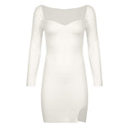 Shoreside Long Sleeve Knitted Mini Dress