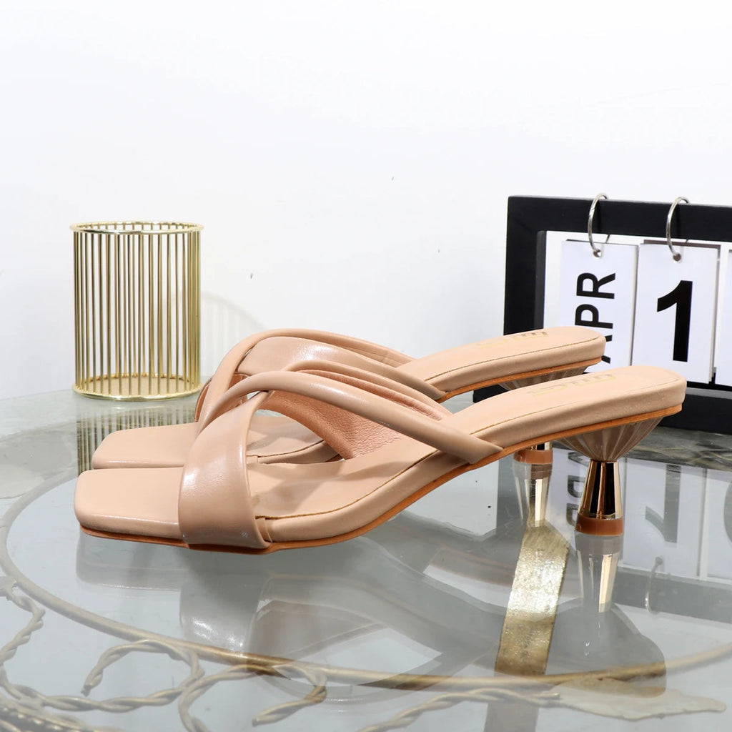 Summer High-end Fashion Hollow Heel Sandals - 5CM