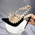 Designer Spike Rivets High Heel Gladiator Sandals for Women