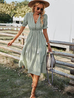 | Striped Midi with Tassels