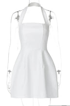 Off Shoulder Backless High Waist Mini Dress