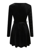 Ana Effortless Sequin Wrap Dress Chic Silhouette Collection