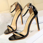 Buckle Strap High Heels Sandals Stiletto 11cm Sexy Party Shoes for Women