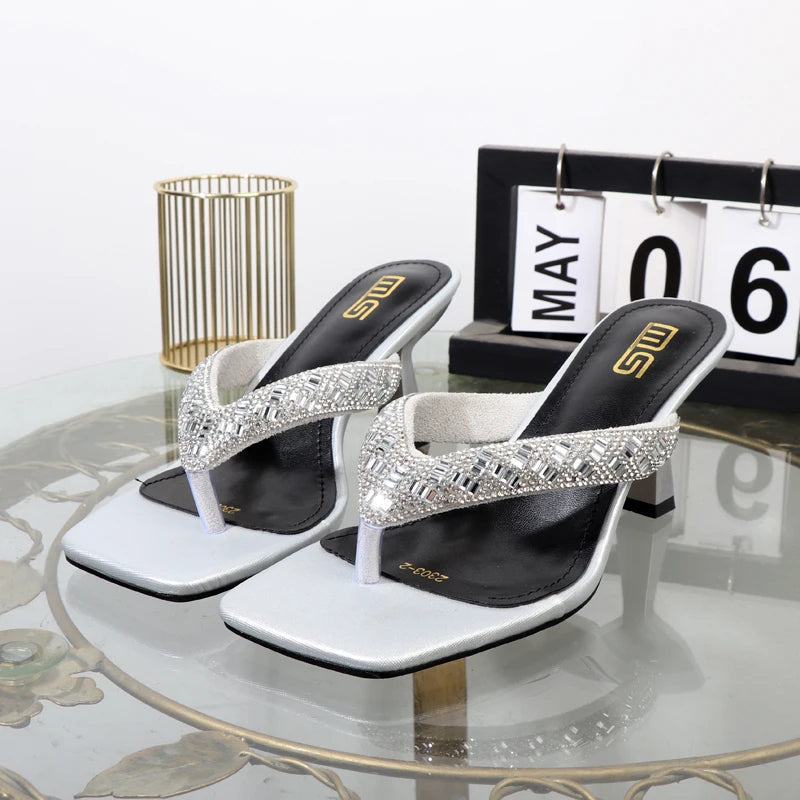 Stylish summer stiletto high heel sandals for women