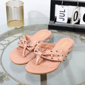 Modern ladies low heeled leather flat sandals for summer outdoor fashion