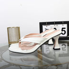 Luxury high-temperament ladies sandals, flip flops, and heels