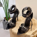 Zip Tassel Ankle Strap Sandals for Women