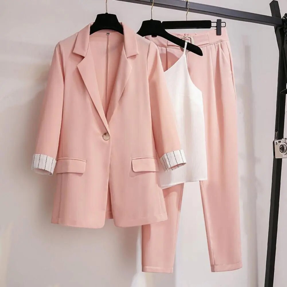 | Women's Blazer, Pants, and Top Set