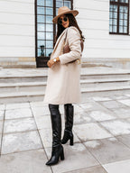 | Women's Double-Breasted Long Coat