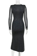 Sequins Maxi Dress with Hollow Out Detail