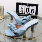 Square Toe Thin Heel Sandals - High-Value Women's Drag High-Heeled Shoes
