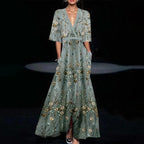 Emilia | V-Neck Maxi Dress