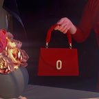 Red Velvet Handbag by Priscilla