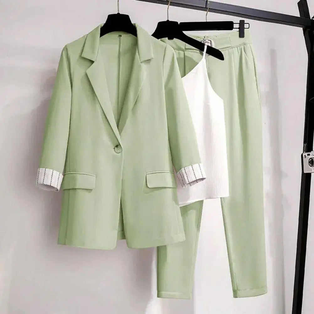 | Women's Blazer, Pants, and Top Set