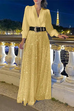 Nontium Sequins Maxi Dress