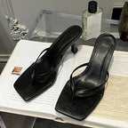 Summer Thin Heels Flip Flops Women Slipper