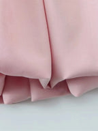 Spring New Pink Sweet Mini Dress Women Square Collar Sleeveless Short A-line Vestidos Elegant Fashion Casual Female Dresses 2025