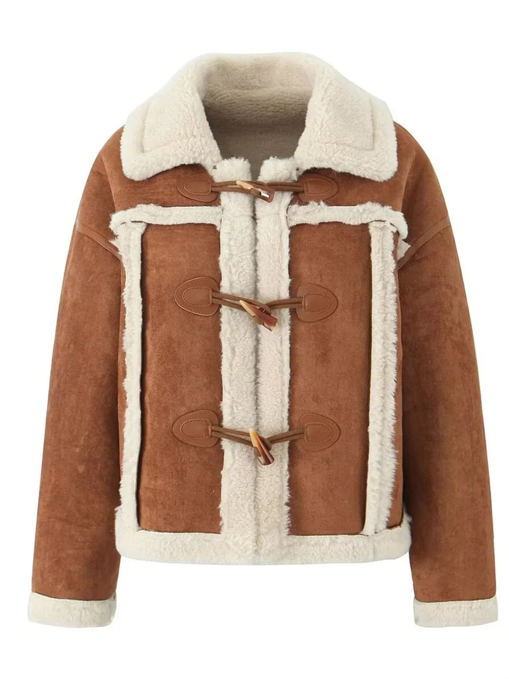 Vintage Women Jacket 2024 Ladies Wool Warm Casual Long Sleeves Thick Ropa De Mujer Knitted Jacket For Women's Clothes