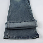 Vintage Button-up Denim Pants Street Style Low Rise Baggy Straight Jeans for Women y2k Aesthetic Loose Denim Trouser 90s