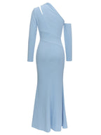 Milia One Shoulder Gown Dress with Cut Out