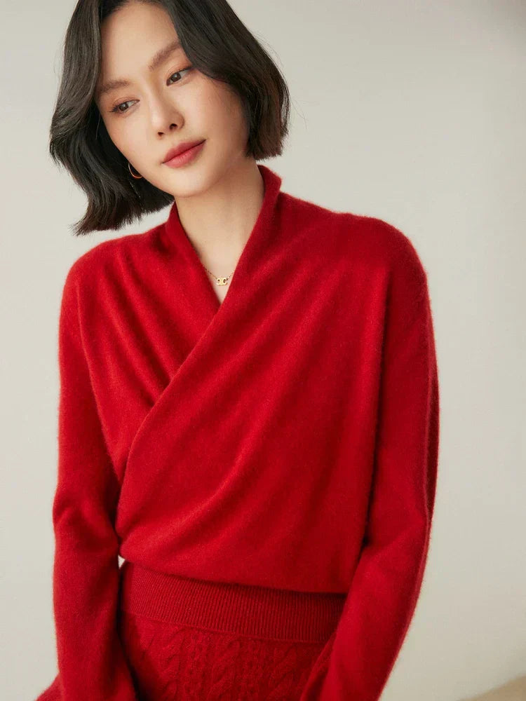 | Women's Wrap Crossover Sweater