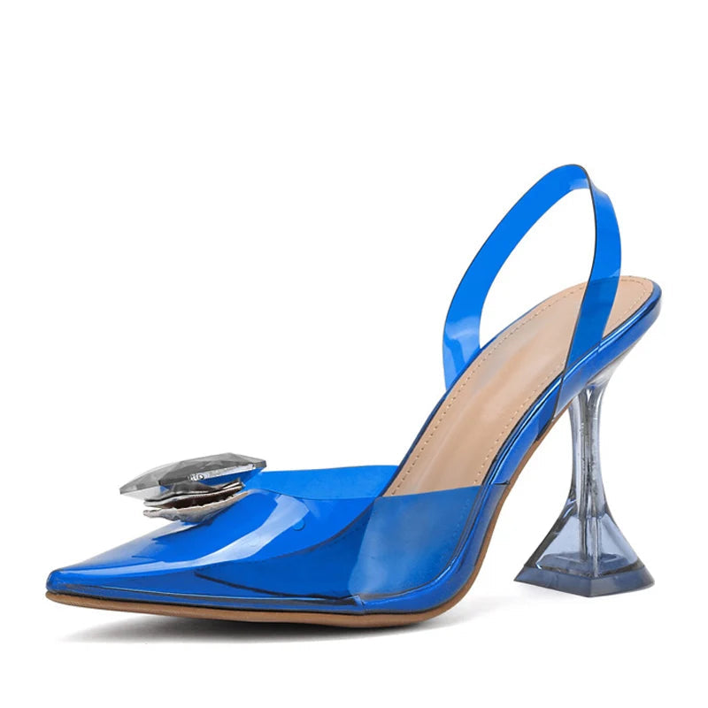 PVC Transparent Slingback Sandal in Candy Colors for Women