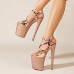 Peep Toe Party Nightclub Stripper Pole Dance High Heels Women