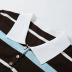 Fashion Stripe Women's T-shirt Casual Short Sleeve Female All Match Polo Shirts Summer New Ladies Loose Tops High Street