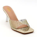 Summer Rhinestone Thin Heel High Heel Sandals Luxury Designer 8.5CM