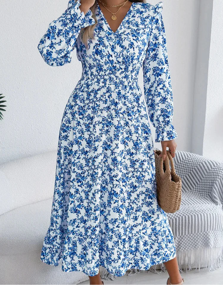 | Dress in Autumn Garden Print