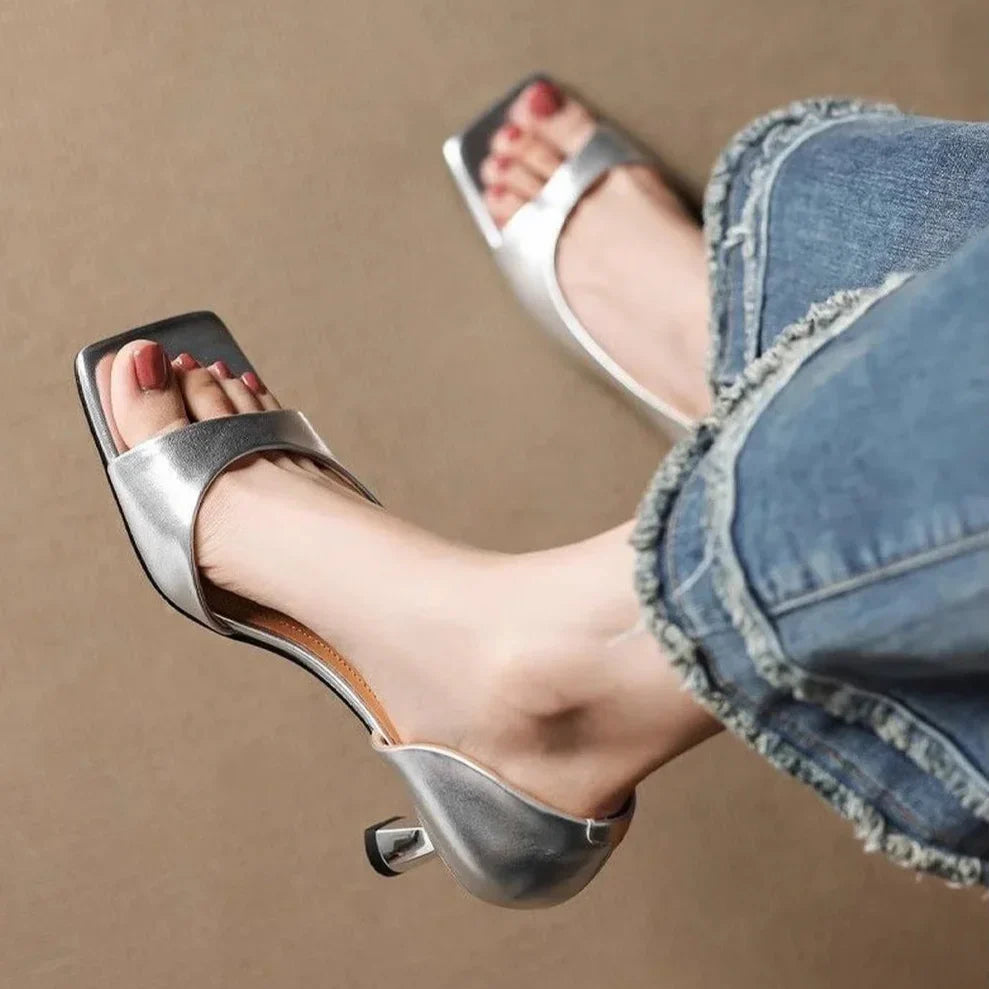 Dahlia | Leather Heels