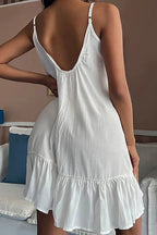 Elegant Backless Mini Dress