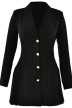 Slim Bodycon Pleated Mini Dress with Long Sleeves