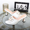 Women's summer sandals with thin high heels