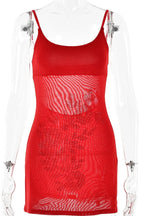 Backless Spaghetti Strap Mini Dress