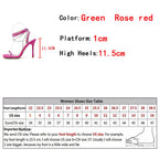 Crystal Chain Ankle Strap Sandals for Women
