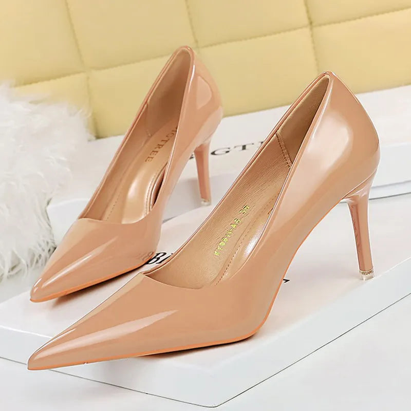 7.5 cm and 10.5 cm Stiletto Heels Fashion Women Pumps Lady Shoes