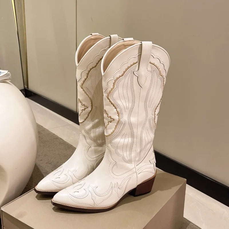 | Western Cowboy Boots in Autumn Color